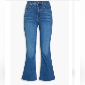 Veronica Beard Carson Ankle Flair High Rise Jeans in size 30, Serendipity Wash.